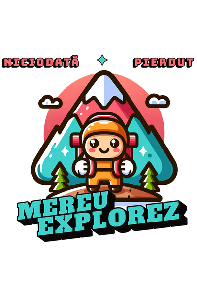 StoryGift Romania Sticker Autocolant 70CM Adeziv mereu explorez niciodat apie...