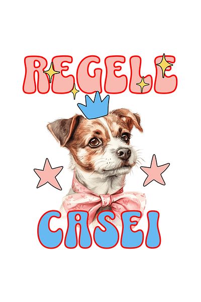 StoryGift Romania Sticker Adeziv 90CM Adeziv caine cu coroana, regele casei, iubitor animal de companie cu Marg