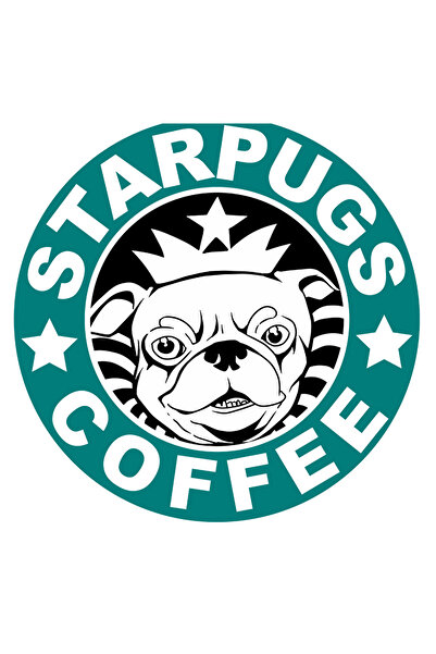 StoryGift Romania Sticker Adeziv 90CM Cu Starpugs Coffe, Text In Engleza Haio...