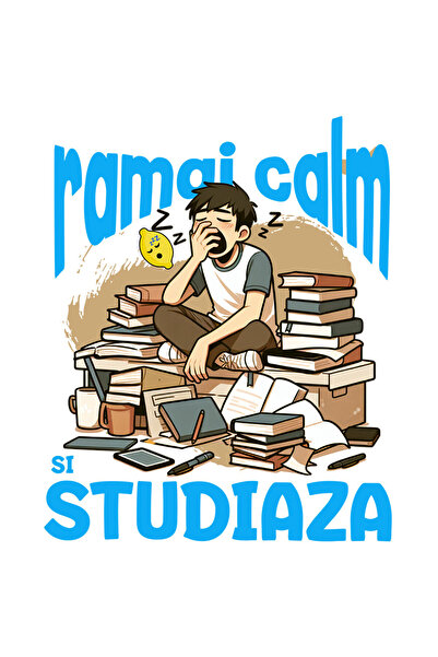 StoryGift Romania Sticker Eticheta 50CM cu Baiat Extenuat Cascand Somn Teanc ...