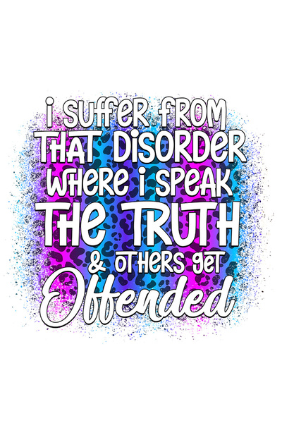 StoryGift Romania Sticker Autocolant 70CM cu mesajul "I suffer from that diso...