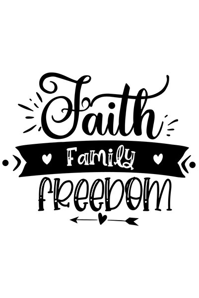 StoryGift Romania Sticker Adeziv 90CM Cu Mesaj Familist Faith Family Freedom,...