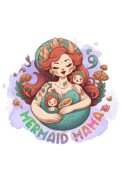 StoryGift Romania Sticker Autocolant 70CM cu o sirena si doi copii cu mesajul...
