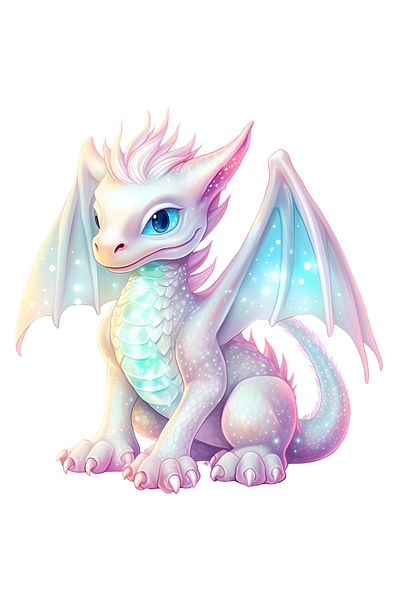StoryGift Romania Sticker Autocolant 70CM cu un dragon care straluceste, ilustratie, culori deschise, vesel, pen