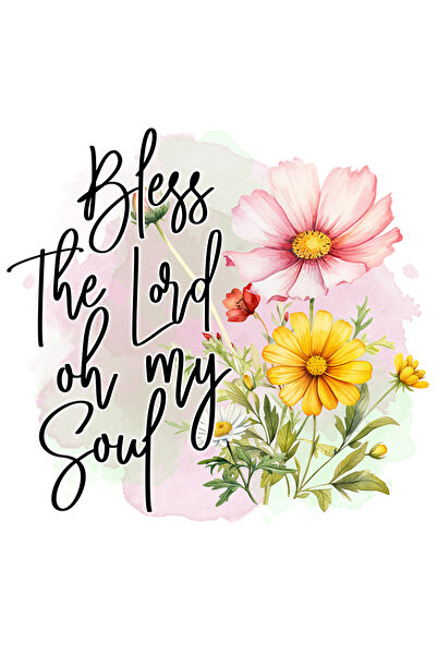 StoryGift Romania Sticker Autocolant 70CM cu mesajul "Bless The Lord, oh my s...