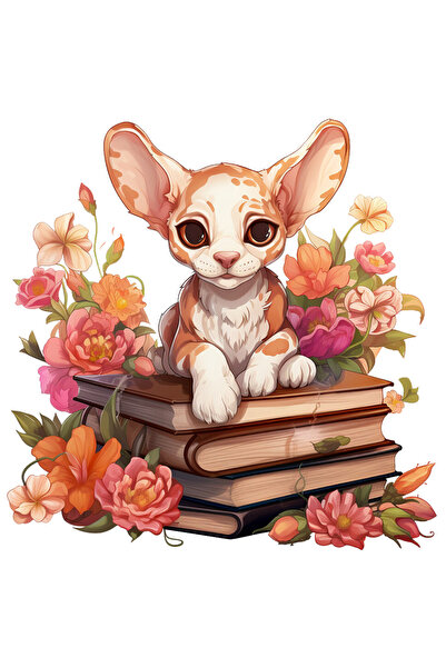 StoryGift Romania Sticker Eticheta 40CM cu o pisica Sfinx care sta pe un tean...