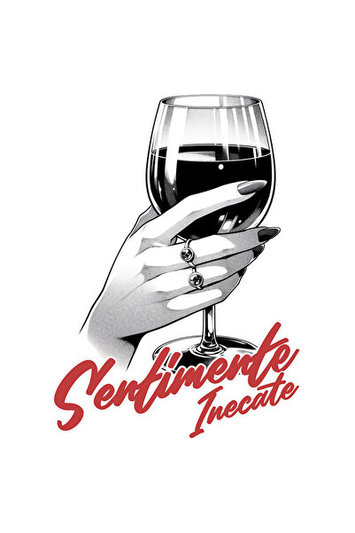 StoryGift Romania Sticker Autocolant 70CM Adeziv Mana De Femeie Cu pahar De V...