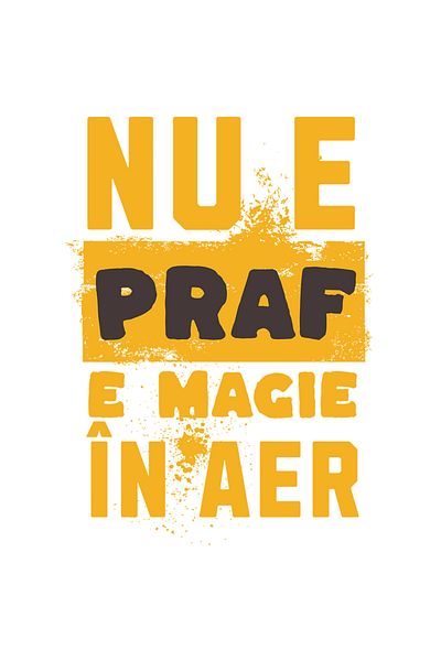 StoryGift Romania Sticker Autocolant 70CM Adeziv Mesaj Constructi Nu-i praf, e magie în aer cu Margini Albe, PVC