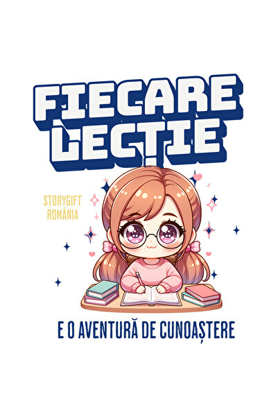 StoryGift Romania Sticker Adeziv Fiecare Lectie E O Aventura De Cunoastere Fa...
