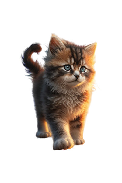 StoryGift Romania Sticker Autocolant 70CM Cu Pui De Pisica, Lumina Soarelui, ...