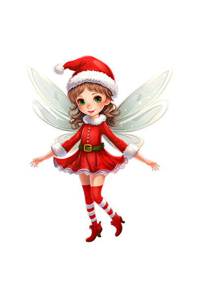 StoryGift Romania Sticker Eticheta 40CM cu o fata draguta cu ochi verzi, ilus...