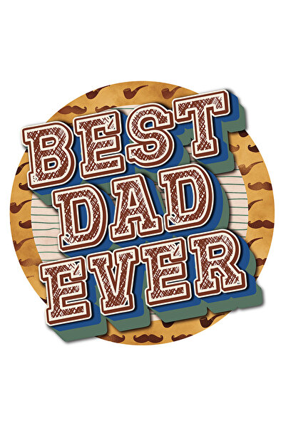 StoryGift Romania Sticker Adeziv 90CM cu Mesajul In Engleza Best Dad Ever, Ce...