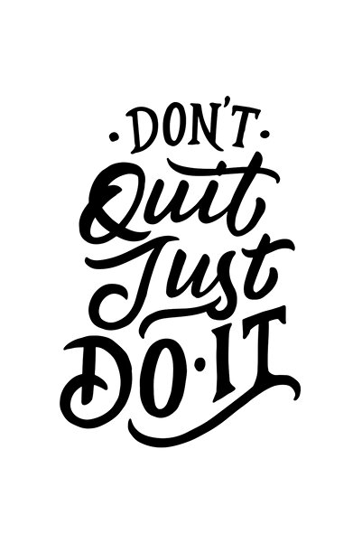 StoryGift Romania Sticker Eticheta 50CM Cu Mesaj Motivational Don't Quit Just...