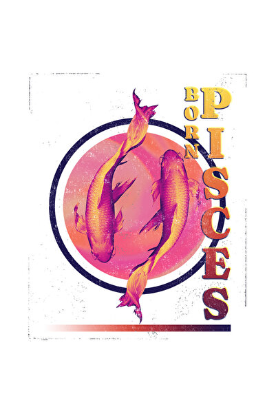 StoryGift Romania Sticker Autocolant 70CM Cu Semn Zodiac Pesti, Semn Simbolic...