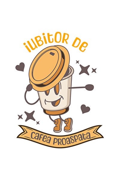 StoryGift Romania Sticker Autocolant 70CM Adeziv Pahar de cafea dans iubitor ...