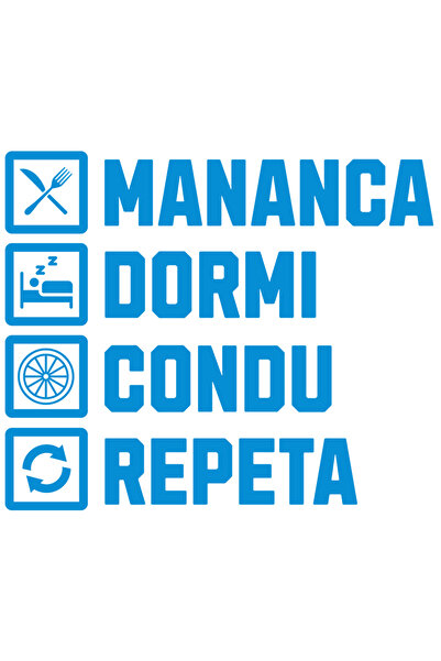 StoryGift Romania Sticker Eticheta 40CM cu Rutina Zilnica Mesaj Haios Iubitor...