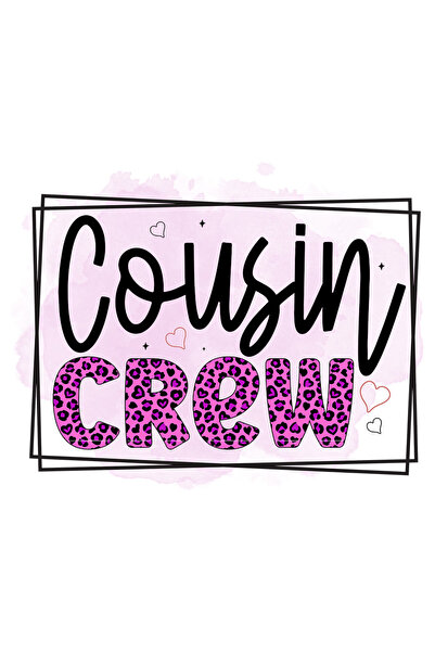 StoryGift Romania Sticker Eticheta 40CM cu mesajul "Cousin crew", echipa veri...