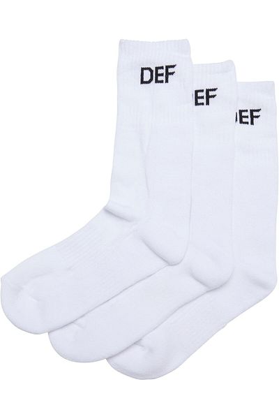 DEF Damen 3-pack Socks Black