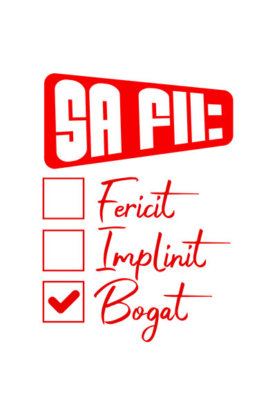 StoryGift Romania Sticker Autocolant 70CM cu Lista De Bifat Text Sa Fii Feric...