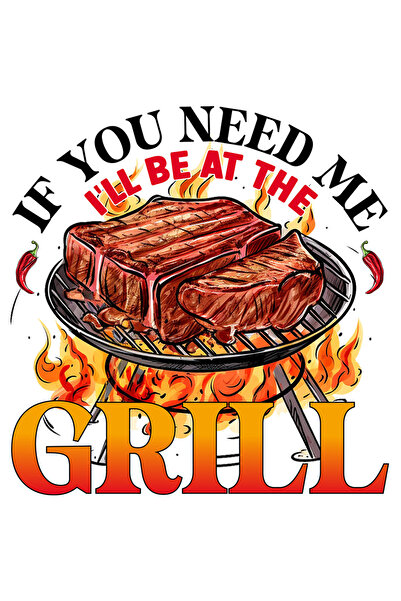 StoryGift Romania Sticker Autocolant 70CM cu un gratar pe care se afla friptu...