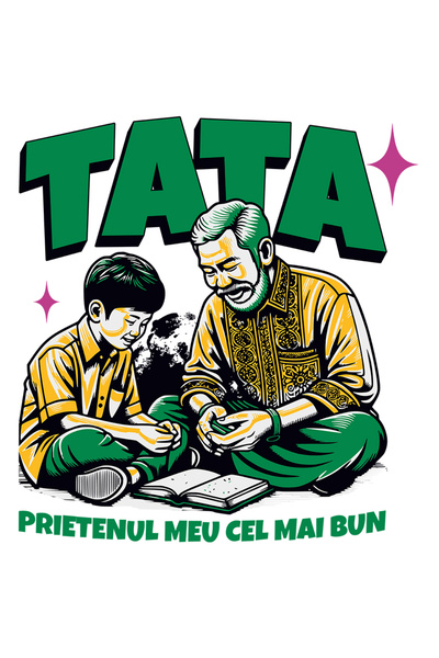 StoryGift Romania Sticker Adeziv 90CM Adeziv tata cel mai bun prieten familie...