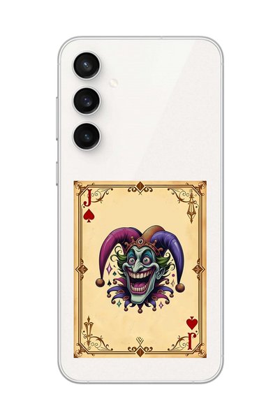 Dali Design Galaxy S23 Fe Compatible Transparent Case Cards Joker 2 Designs