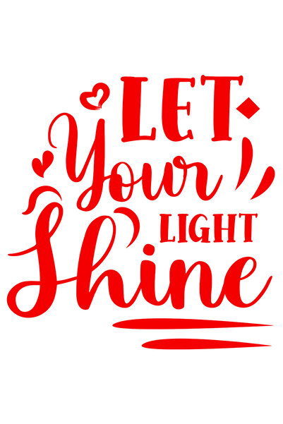 StoryGift Romania Sticker Autocolant 70CM Exterior cu textul "Let your light ...