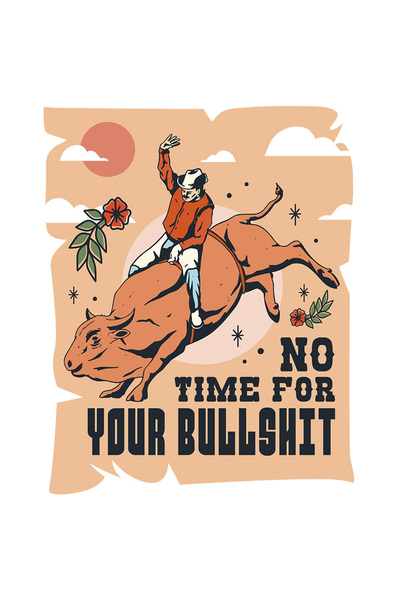 StoryGift Romania Sticker Adeziv 90CM Cu Om Pe Taur Rosu, Text Haios In Engle...