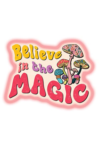 StoryGift Romania Sticker Eticheta 40CM cu mesajul "Believe in the magic", st...