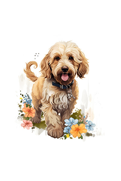 StoryGift Romania Sticker 23 Cm Cu Un Catel Vesel, Ilustratie, Jucaus, Bucuro...