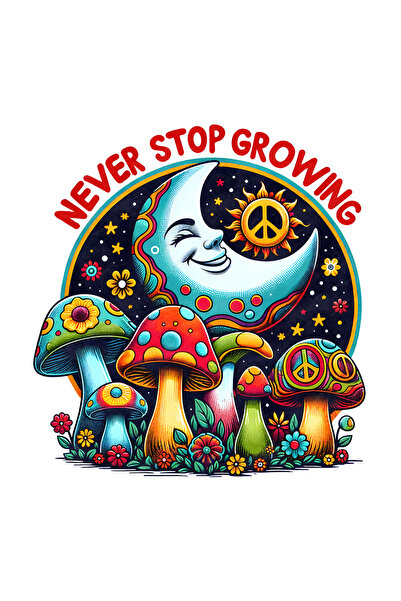 StoryGift Romania Sticker Autocolant 70CM cu mesajul "Never stop growing", st...
