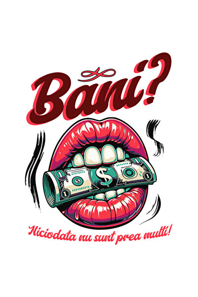 StoryGift Romania Sticker Autocolant 70CM Adeziv Banii niciodata nu sunt prea...