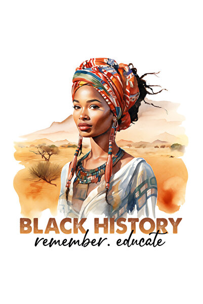StoryGift Romania Sticker Eticheta 40CM cu o femeie neagra din Africa cu mesa...