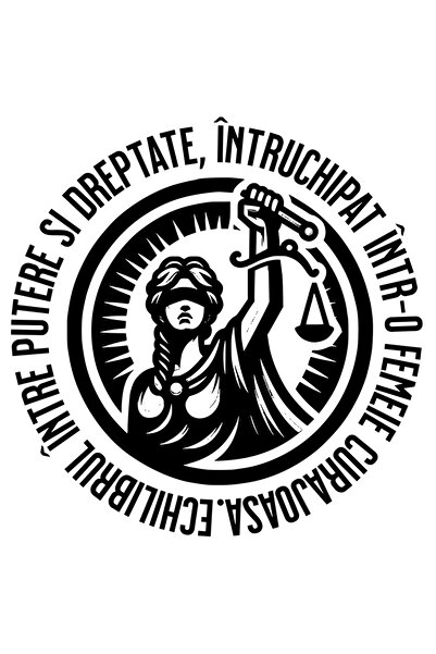 StoryGift Romania Sticker Adeziv Simbol Dreptate Text Echilibrul Intre Putere...