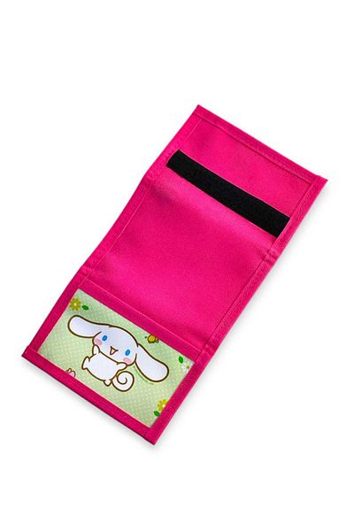 Bebek Özel Velcro Girl's Wallet Zippered Wallet Colorful Hello Kitty Cinnamoroll Printed Wallet