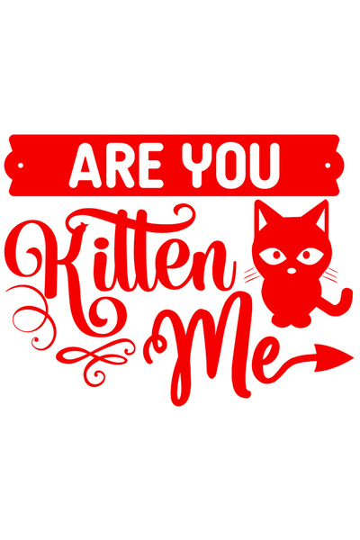 StoryGift Romania Sticker Exterior cu mesajul in engleza "Are you kitten me?"...