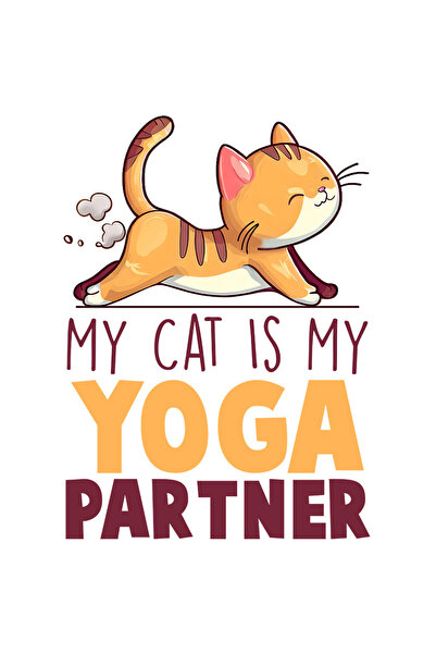 StoryGift Romania Sticker Autocolant 70CM cu pisicuta care se intinde cu mesa...