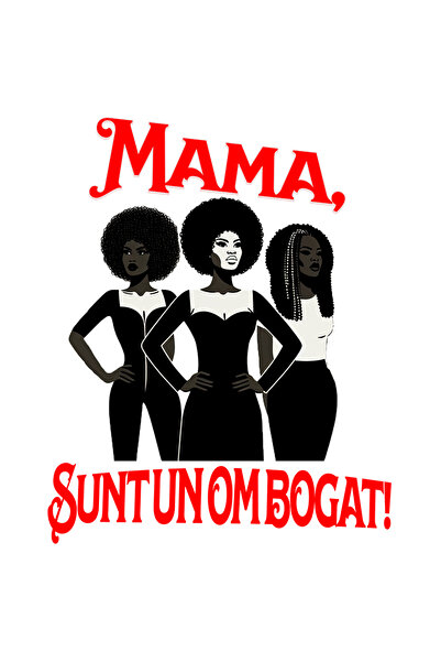 StoryGift Romania Sticker Eticheta 40CM Adeziv Femei Puternice Office style, ...