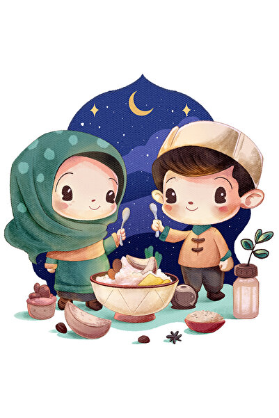 StoryGift Romania Sticker Adeziv 90CM Cu Copii, Iarna, Mancare, Luna, cu Marg...