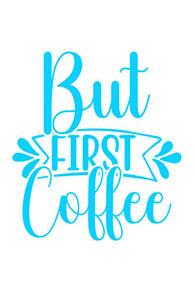 StoryGift Romania Sticker Autocolant 70CM Exterior pentru cei care nu se apuca de nimic fara sa bea o cafea inai