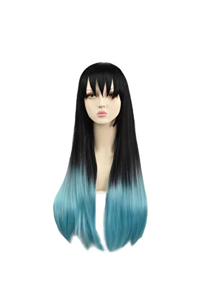 Butic Anime Cosplay Muichiro Tokito Kimetsu No Yaiba Demon Slayer Peruk