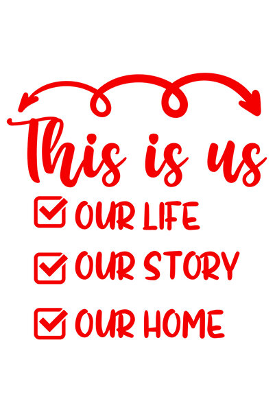 StoryGift Romania Sticker Eticheta 40CM Exterior pentru o familie fericita ca...