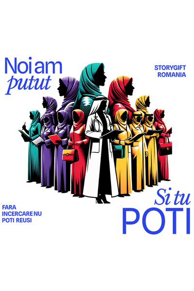 StoryGift Romania Sticker Autocolant 70CM Adeziv Motivational Femei Noi am pu...