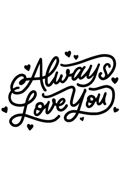 StoryGift Romania Sticker Eticheta 40CM Cu Mesaj Romantic, Text In Engleza Al...