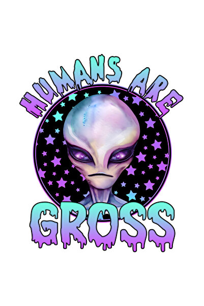 StoryGift Romania Sticker Eticheta 40CM cu un extraterestru, ilustratie, oame...