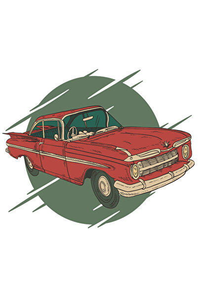 StoryGift Romania Sticker Autocolant 70CM Personalizata Masina Clasica, cu Ma...