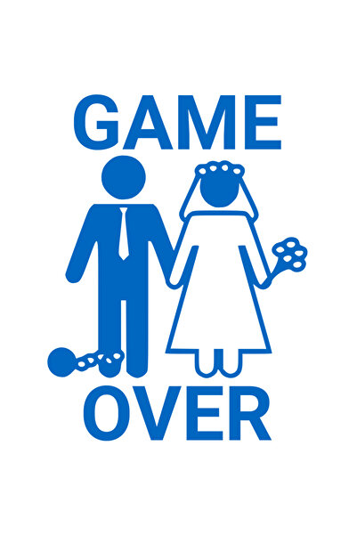 StoryGift Romania Sticker Cu Design Haios Ziua Nuntii Cuplu Portret Mire Si Mireasa, Barbat Cu Lant Text Gam