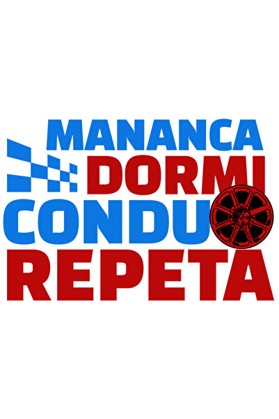 StoryGift Romania Sticker Autocolant 70CM cu Iluzie Optica Mesaj Colorat Roata Minge Text Mananca Dormi Condu Re