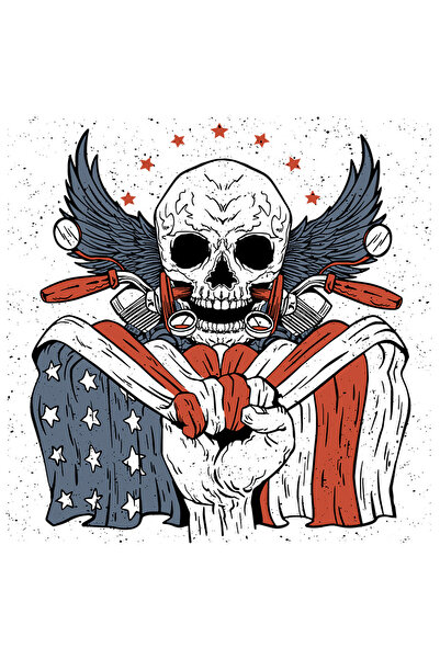 StoryGift Romania Sticker Eticheta 50CM Cu Craniu, Aripi, Stele, Motocicleta,...