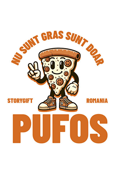 StoryGift Romania Sticker Eticheta 50CM cu Felie De Pizza Peperoni Cu Sneaker...